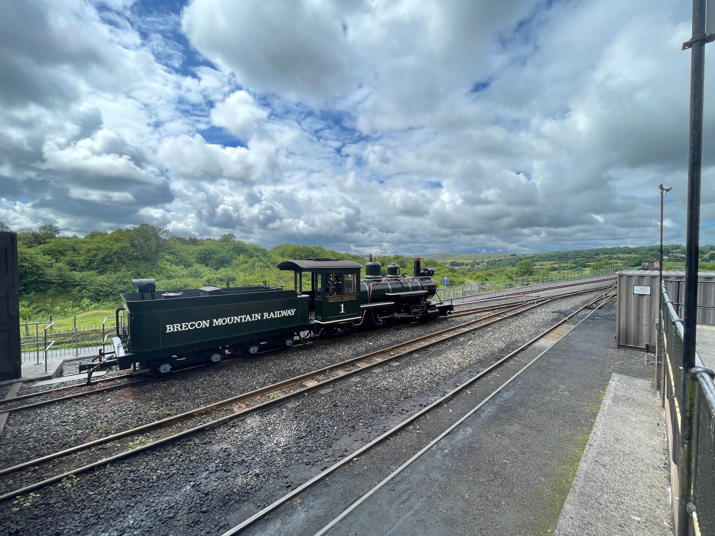 a train on a steel track