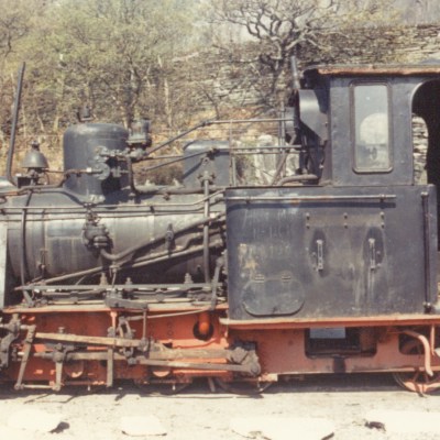 a truck that is sitting on a train