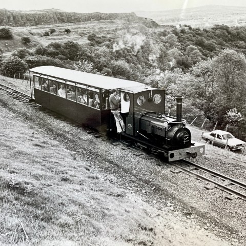 Sybil pulling a single coach in 1970's
