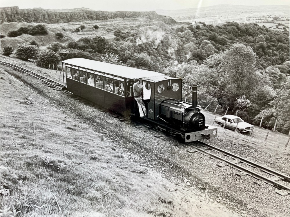 Sybil pulling a single coach in 1970's