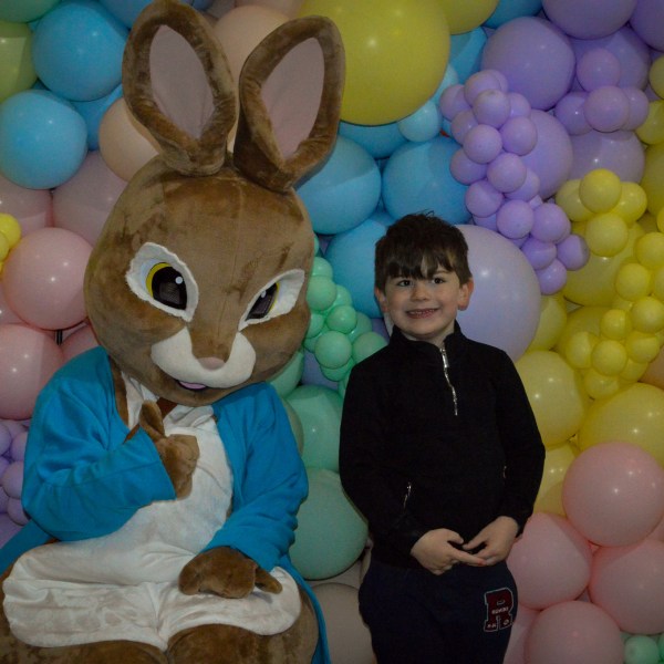 a pile of stuffed animals on display